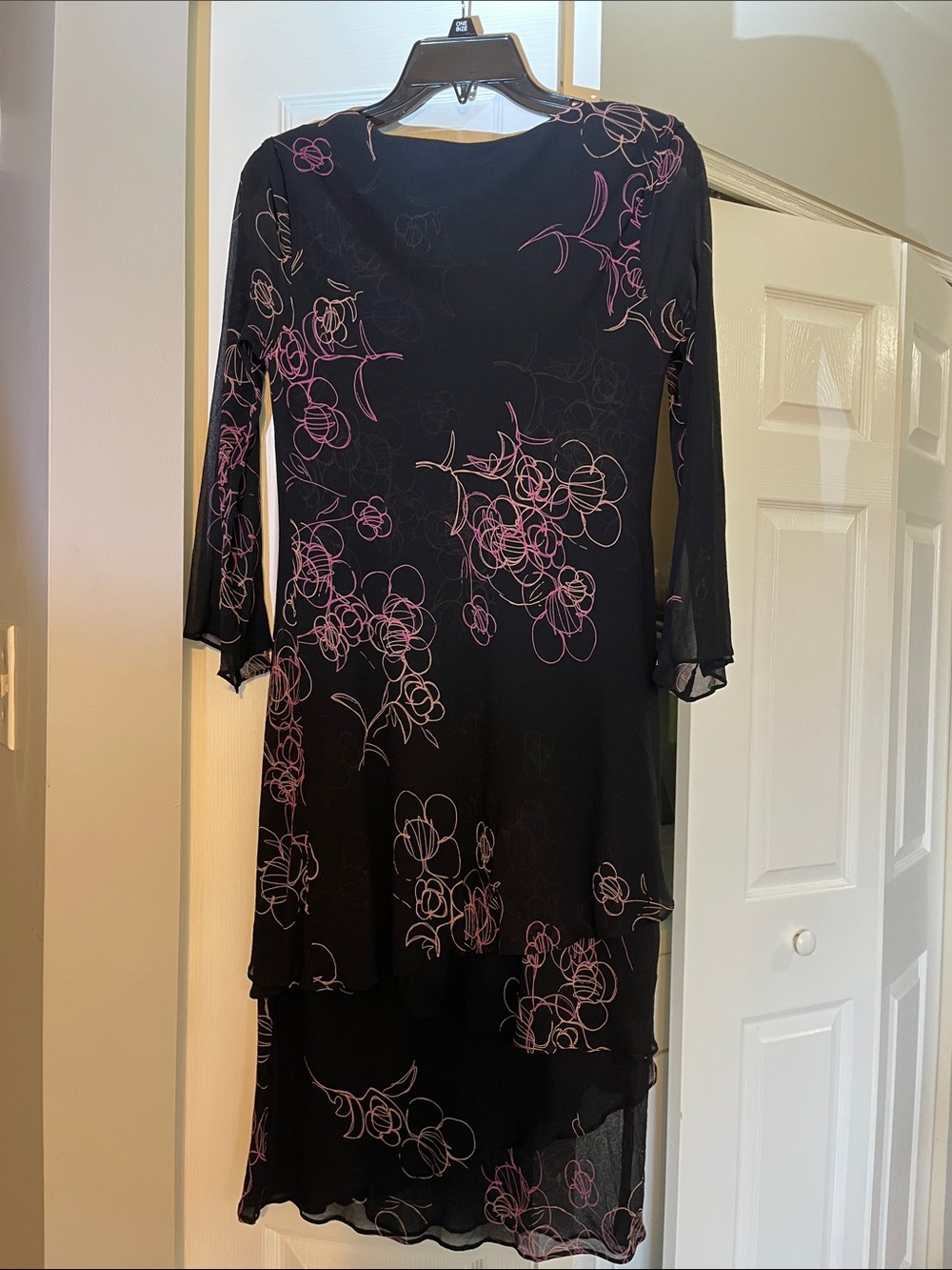 Jones New York Black Dress Layered Sheer - Picture 7 of 7